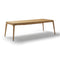Paralel Rectangular Extendable Dining Table  option Natural Teak