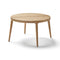 Paralel Round Dining Table  option Natural Teak