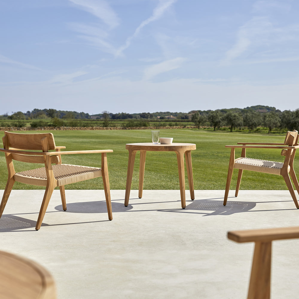 Paralel Round Outdoor Side Table