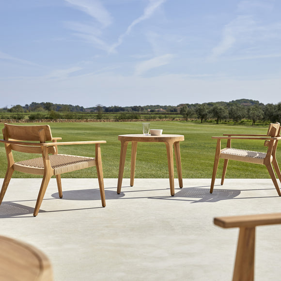 Paralel Round Outdoor Side Table