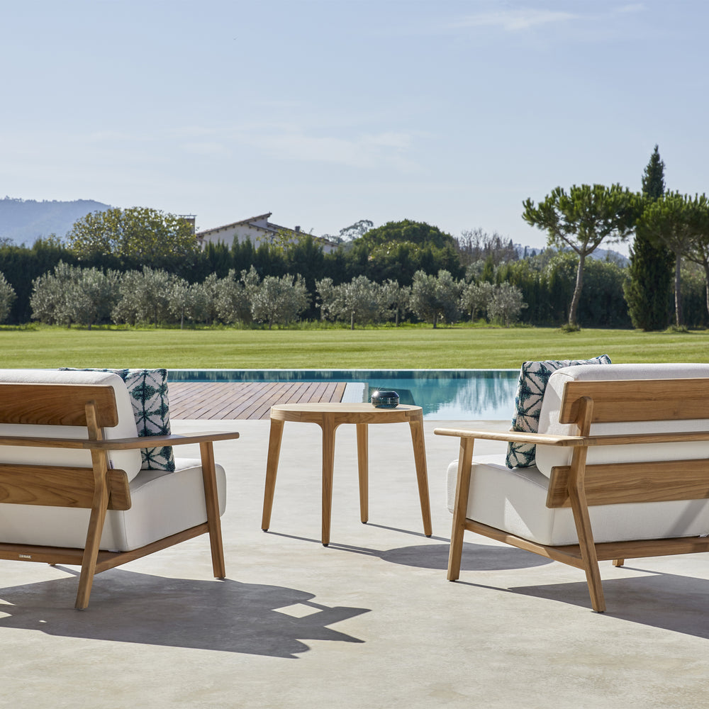 Paralel Round Outdoor Side Table