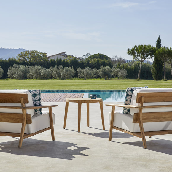 Paralel Round Outdoor Side Table