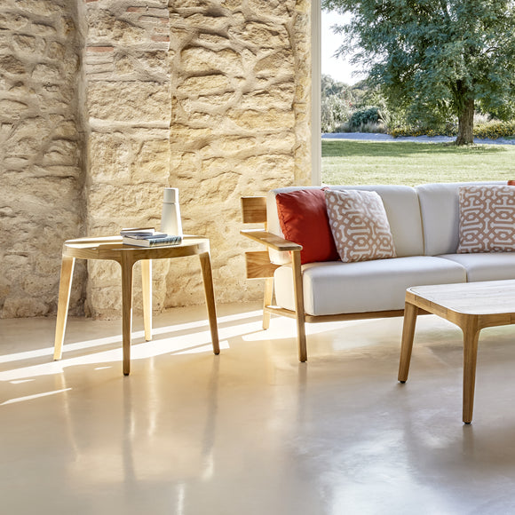 Paralel Round Outdoor Side Table