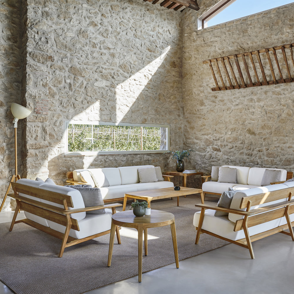 Paralel Round Outdoor Side Table