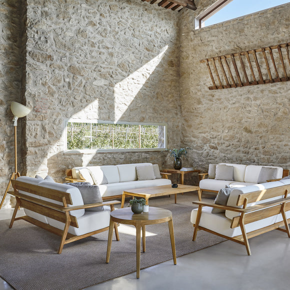 Paralel Round Outdoor Side Table