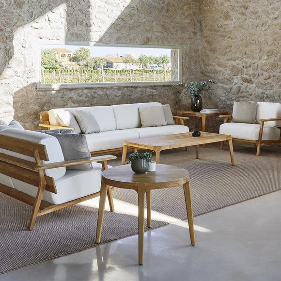 Paralel Round Outdoor Side Table