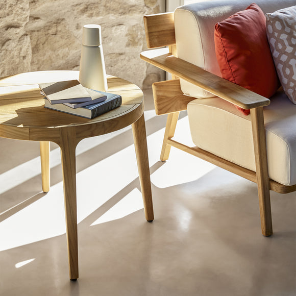 Paralel Round Outdoor Side Table