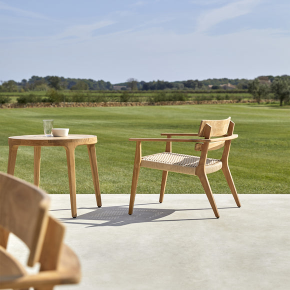 Paralel Round Outdoor Side Table