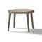 Paralel Round Side Table  option Weathered Teak