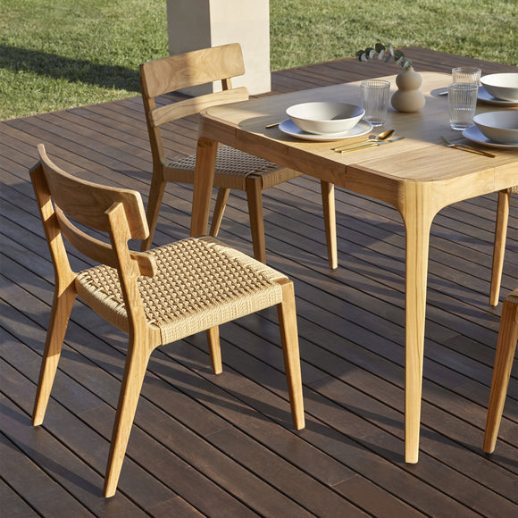 Paralel Square Outdoor Dining Table