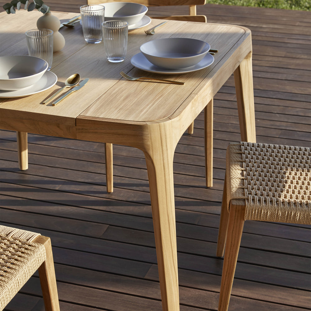 Paralel Square Outdoor Dining Table