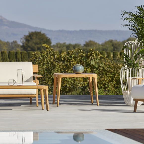 Paralel Square Outdoor Side Table