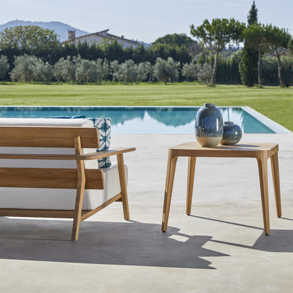 Paralel Square Outdoor Side Table