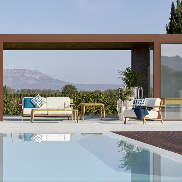Paralel Square Outdoor Side Table