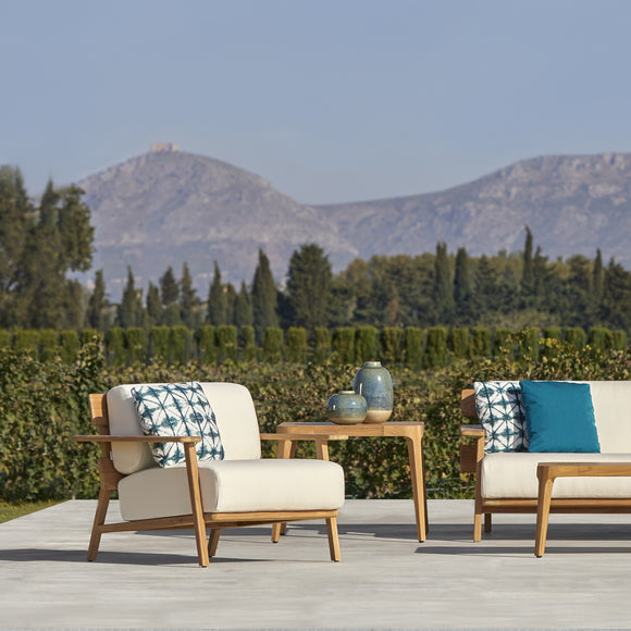 Paralel Square Outdoor Side Table
