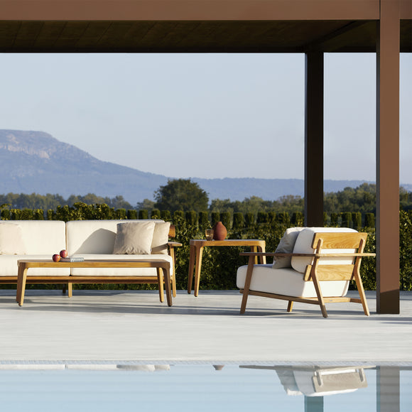 Paralel Square Outdoor Side Table