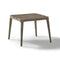 Paralel Square Side Table  option Weathered Teak