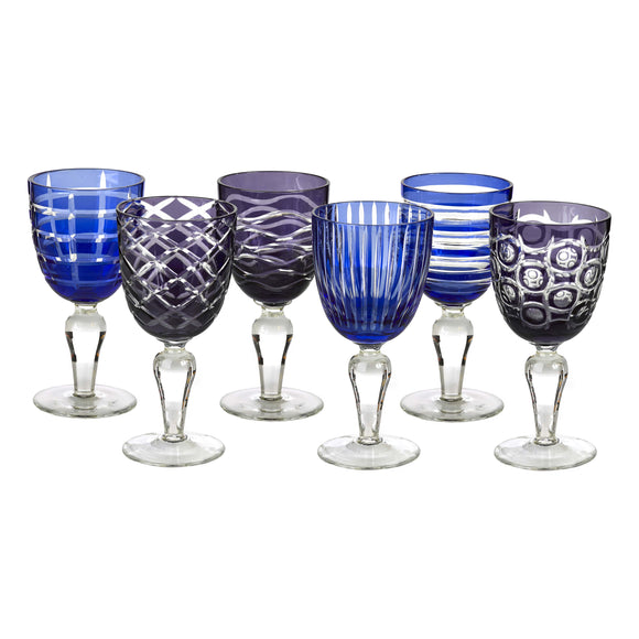 Mixed Set of Wine Stemware, Set of 6