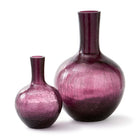 Crackled Glass Ball Body Vase