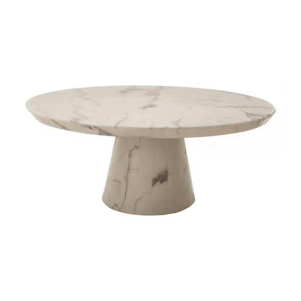 Marble Look Disc Coffee Table