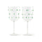 Nob Wine Glass (Set of 2)  option Olive Green