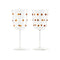 Nob Wine Glass (Set of 2)  option Yellow