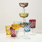 Peony Multicolor Coupe Glass (Set of 6)