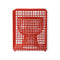Tip Tap Wire Stool  option Coral Red