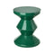 Zig Zag Stool/Side Table  option Dark Green