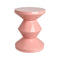 Zig Zag Stool/Side Table  option Light Pink