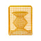 Zig Zag Wire Stool  option Yellow