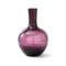 Crackled Glass Ball Body Vase  option Dark Purple