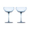 Pum Coupe Glass (Set of 2)  option Light Blue