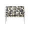 Dezza Lounge Chair  option Redevance Blue Gray / White Lacquered Ash