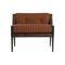 Dezza Lounge Chair  option Cadence Canyon/Pelle Frau ColorSphere SC 59 Noce Di Pican Leather / Black Lacquered Ash