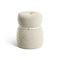 Lepli Ottoman  option Loop Greggio / Pelle Frau ColorSphere SC 04 Latte Leather