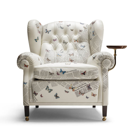 Fornasetti x Poltrona Frau 1919 Ultime Notizie Armchair