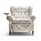 Fornasetti x Poltrona Frau 1919 Ultime Notizie Armchair  option Left-hand