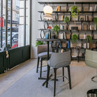 Archibald Swivel Stool with Wood Leg