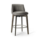 Archibald Swivel Stool with Wood Leg