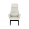 Downtown Lounge Armchair  option Haruka Whity / Wenge Ash