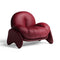 Squash Lounge Chair  option SC 128 Carminio / 92 Garnet