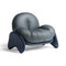 Squash Lounge Chair  option SC 254 Steel Blue / 276 Mineral Blue