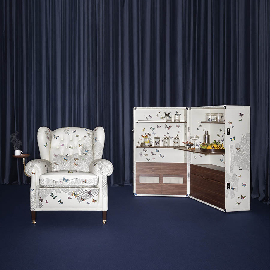 Fornasetti x Poltrona Frau 1919 Ultime Notizie Armchair