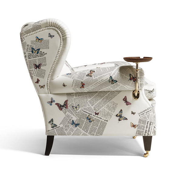 Fornasetti x Poltrona Frau 1919 Ultime Notizie Armchair