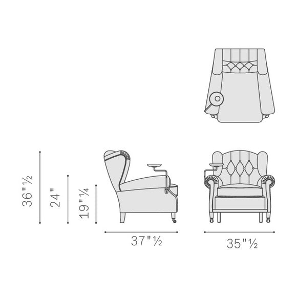 Fornasetti x Poltrona Frau 1919 Ultime Notizie Armchair
