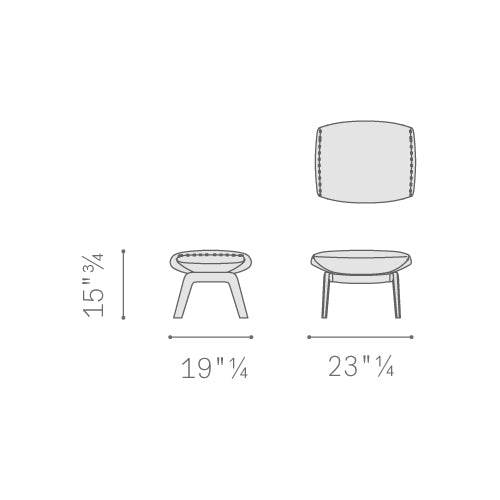 Downtown Lounge Ottoman