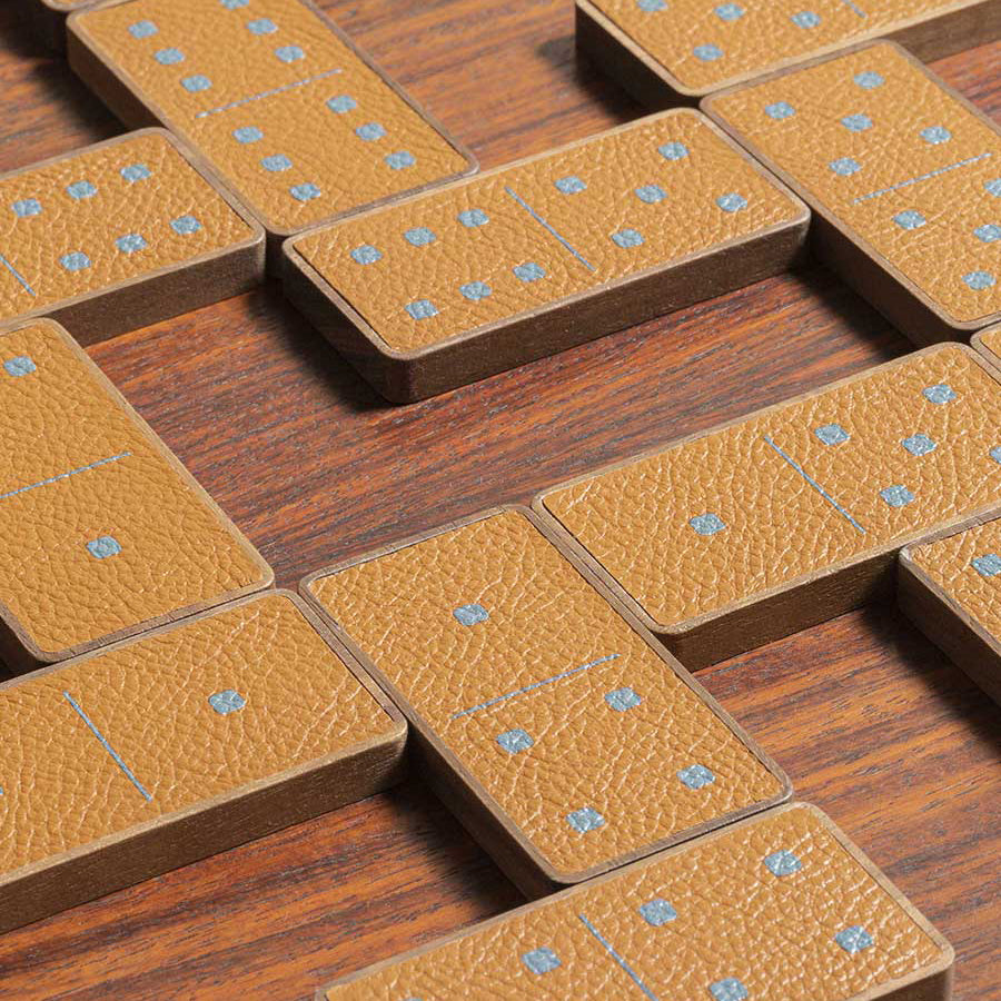 Giobagnara x Poltrona Frau Games Domino Wooden Box