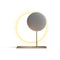 Moonbeam Table Lamp  option Brass Galvanized Aluminum / Pelle Frau SC 23 Totora Leather