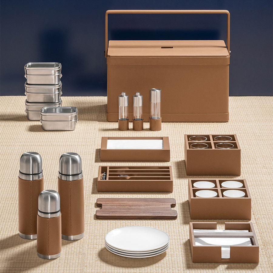 Giobagnara x Poltrona Frau Tableware Picnic Basket